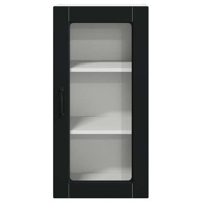 vidaXL Meuble de cuisine 2 pcs Noir 40 x 31 x 80 cm Bois d'ingénierie