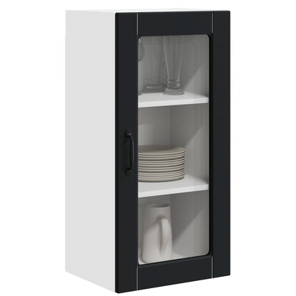 vidaXL Meuble de cuisine 2 pcs Noir 40 x 31 x 80 cm Bois d'ingénierie