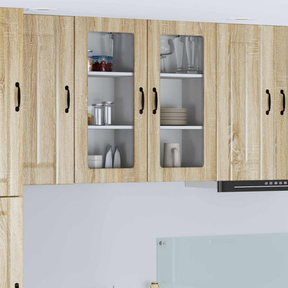 vidaXL Meuble de cuisine 2 pcs Chêne Sonoma 40 x 31 x 80 cm Bois d'ingénierie