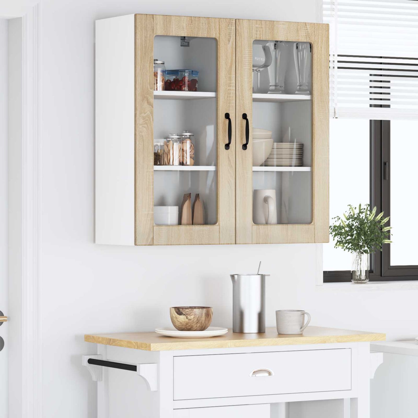 vidaXL Meuble de cuisine 2 pcs Chêne Sonoma 40 x 31 x 80 cm Bois d'ingénierie
