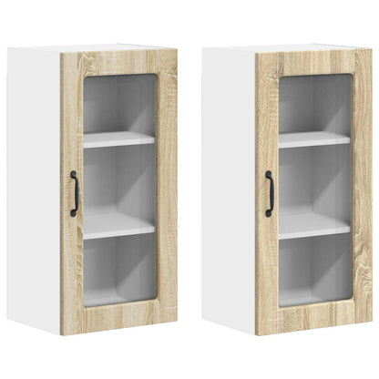 vidaXL Meuble de cuisine 2 pcs Chêne Sonoma 40 x 31 x 80 cm Bois d'ingénierie