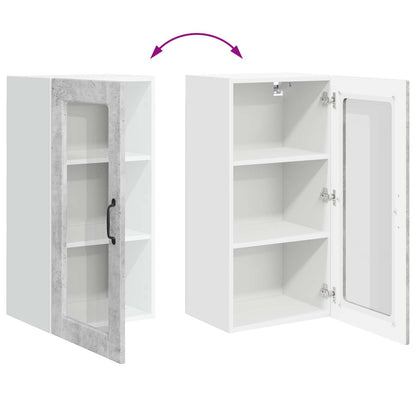 vidaXL Meuble de cuisine gris béton 40 x 31 x 80 cm en bois d'ingénierie