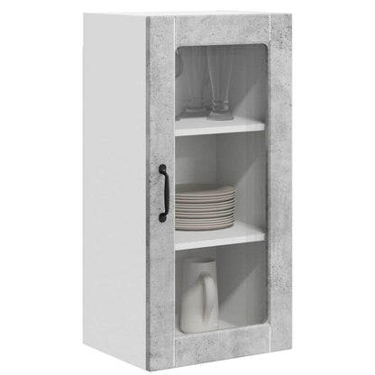 vidaXL Meuble de cuisine gris béton 40 x 31 x 80 cm en bois d'ingénierie