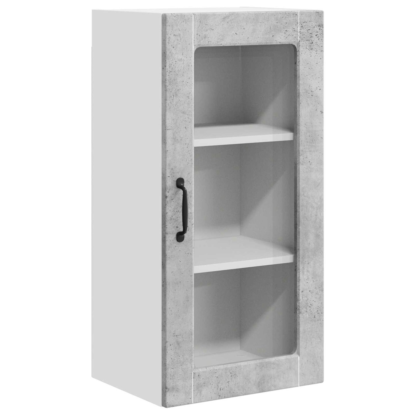 vidaXL Meuble haut de cuisine 2 pcs gris béton 40 x 31 x 80 cm bois d'ingénierie