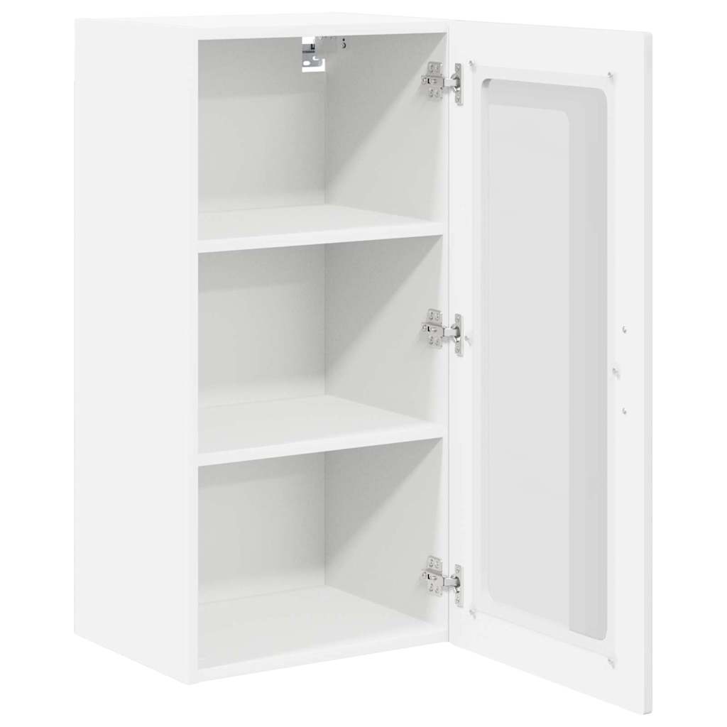 vidaXL Meuble Haut de Cuisine Blanc Brillant 40 x 31 x 80 cm Aggloméré