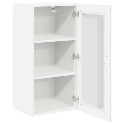 vidaXL Meuble Haut de Cuisine Blanc Brillant 40 x 31 x 80 cm Aggloméré
