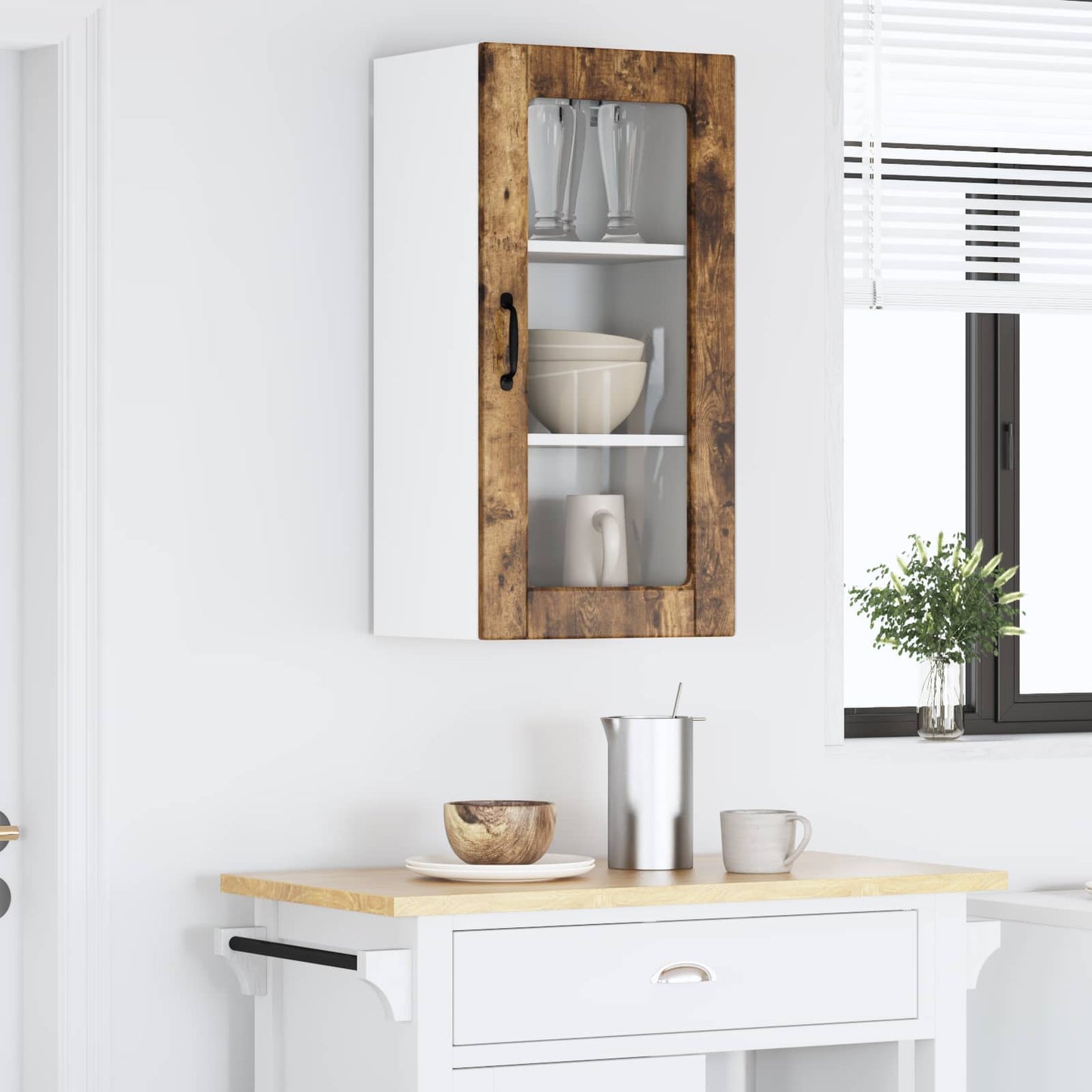 vidaXL Armoire de cuisine Chêne fumé 40 x 31 x 80 cm Bois d'ingénierie