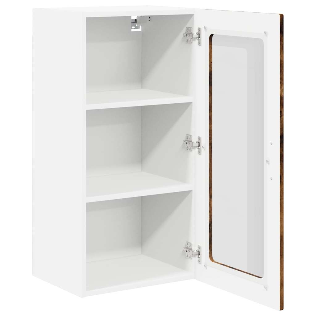 vidaXL Armoire de cuisine Chêne fumé 40 x 31 x 80 cm Bois d'ingénierie
