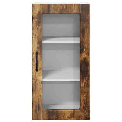 Küchenschrank 2 pcs Geräucherte Eiche 40 x 31 x 80 cm
