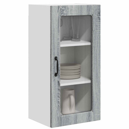 vidaXL Meuble de cuisine 2 pcs Sonoma gris 40 x 31 x 80 cm Bois d'ingénierie