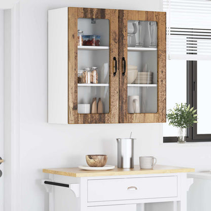 vidaXL Meuble de cuisine 2 pcs bois de récupération 40 x 31 x 80 cm bois d'ingénierie