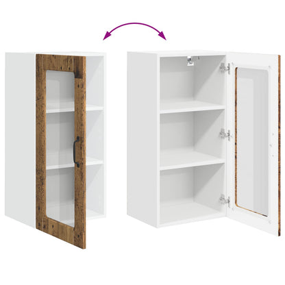 vidaXL Meuble de cuisine 2 pcs bois de récupération 40 x 31 x 80 cm bois d'ingénierie