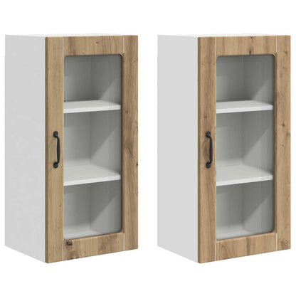 Küchenschrank 2 pcs Artisan-Eiche 40 x 31 x 80 cm Holzwerkstoff