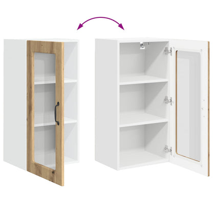 vidaXL Küchenschrank 2 pcs Artisan-Eiche 40 x 31 x 80 cm Holzwerkstoff