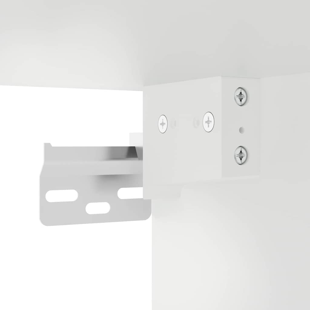 vidaXL Meuble haut de cuisine avec porte blanc 30 x 31 x 80 cm en bois d'ingénierie