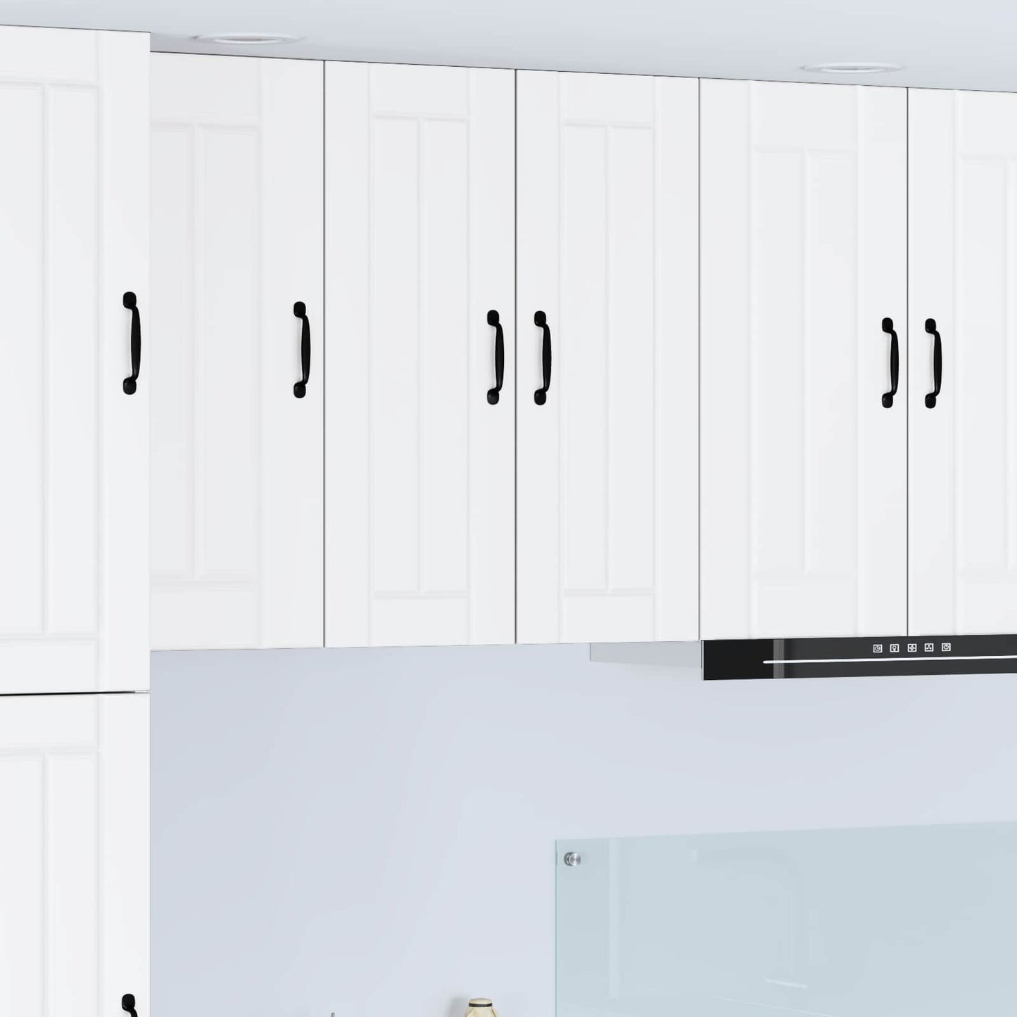 vidaXL Meuble haut de cuisine avec porte blanc 30 x 31 x 80 cm en bois d'ingénierie