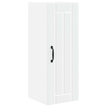 vidaXL Meuble haut de cuisine avec porte blanc 30 x 31 x 80 cm en bois d'ingénierie