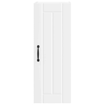 vidaXL Meuble haut de cuisine avec porte blanc 30 x 31 x 80 cm en bois d'ingénierie