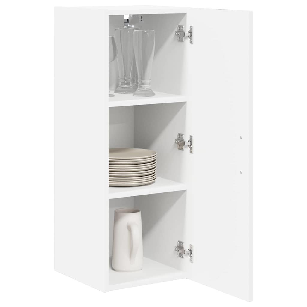 vidaXL Meuble haut de cuisine avec porte blanc 30 x 31 x 80 cm en bois d'ingénierie