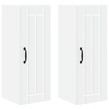 vidaXL Küchenschrank 2 pcs Weiß 30 x 31 x 80 cm Holzwerkstoff