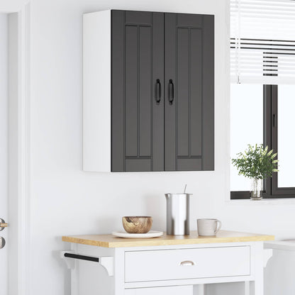 vidaXL Küchenschrank 2 pcs Schwarz 30 x 31 x 80 cm Holzwerkstoff