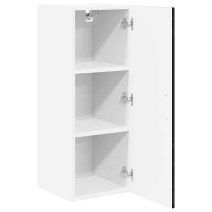 vidaXL Küchenschrank 2 pcs Schwarz 30 x 31 x 80 cm Holzwerkstoff