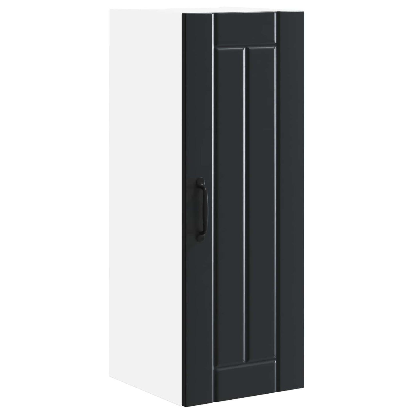 vidaXL Küchenschrank 2 pcs Schwarz 30 x 31 x 80 cm Holzwerkstoff
