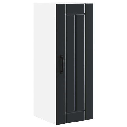 vidaXL Küchenschrank 2 pcs Schwarz 30 x 31 x 80 cm Holzwerkstoff