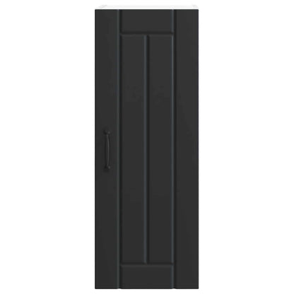 vidaXL Küchenschrank 2 pcs Schwarz 30 x 31 x 80 cm Holzwerkstoff
