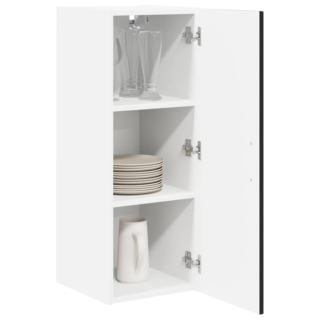vidaXL Küchenschrank 2 pcs Schwarz 30 x 31 x 80 cm Holzwerkstoff