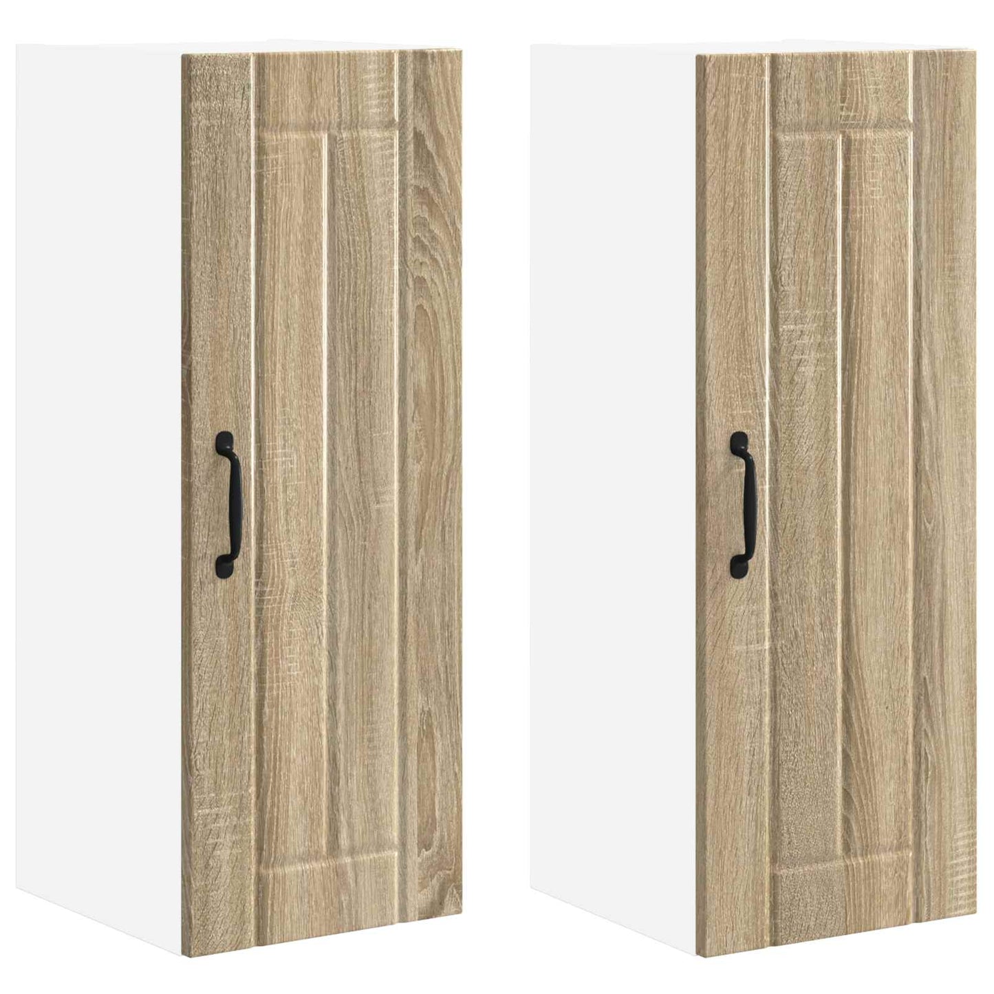 vidaXL Küchenschrank 2 pcs Sonoma-Eiche 30 x 31 x 80 cm Holzwerkstoff