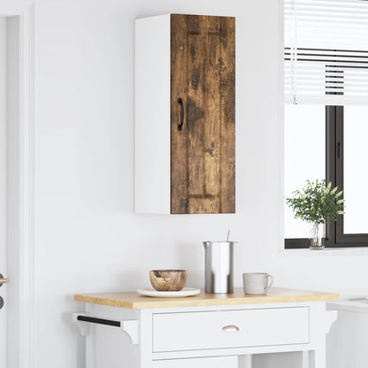 vidaXL Meuble de cuisine chêne fumé 30 x 31 x 80 cm bois d'ingénierie