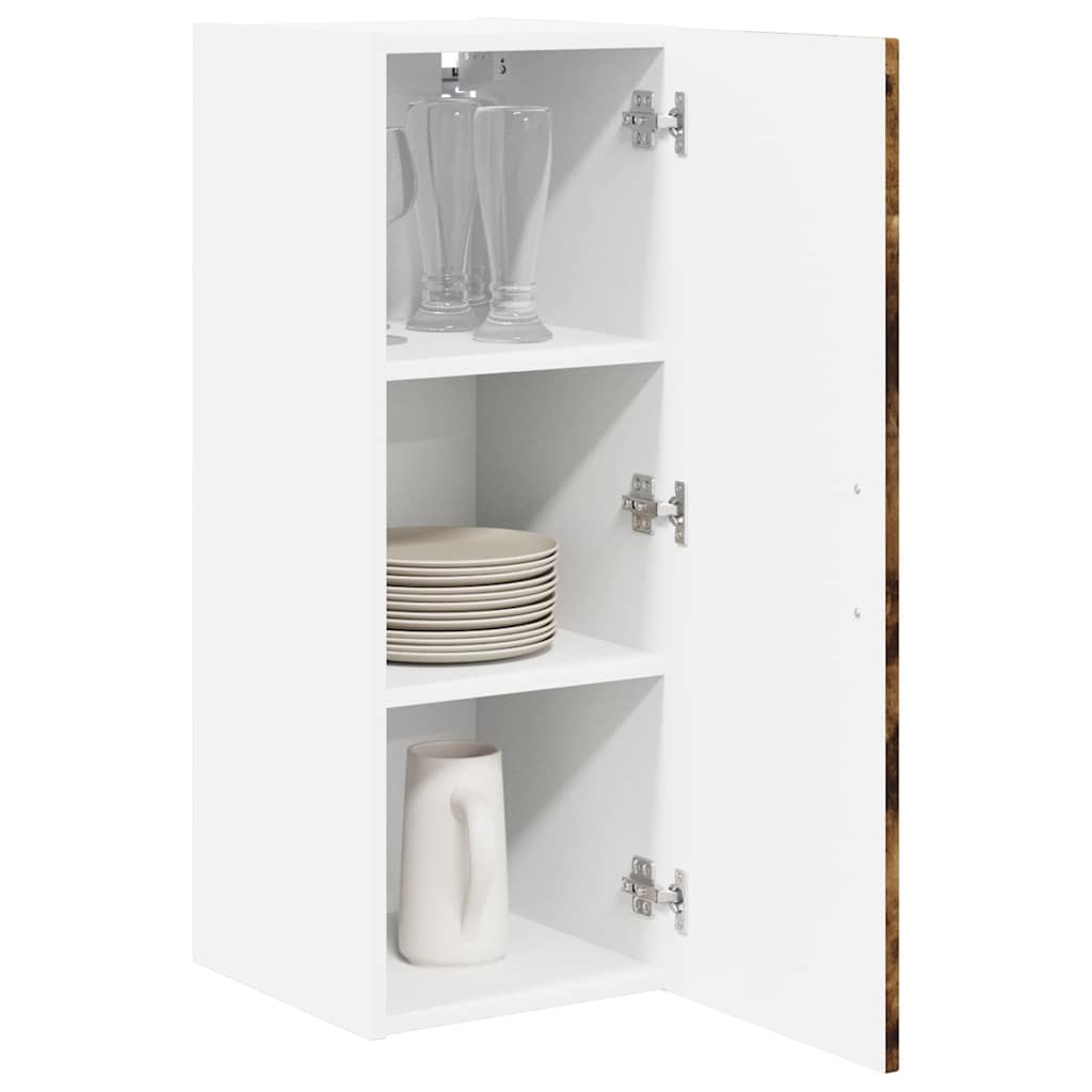 vidaXL Meuble de cuisine chêne fumé 30 x 31 x 80 cm bois d'ingénierie