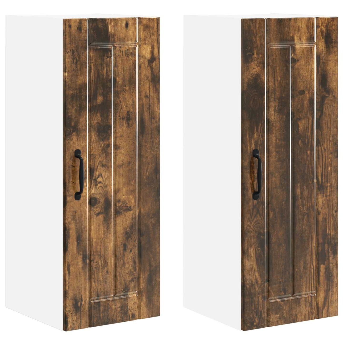 vidaXL Küchenschrank 2 pcs Geräucherte Eiche 30 x 31 x 80 cm