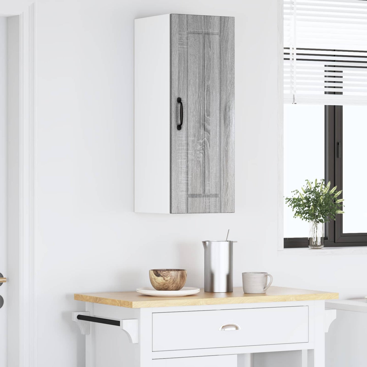 vidaXL Küchenschrank Graues Sonoma 30 x 31 x 80 cm Holzwerkstoff