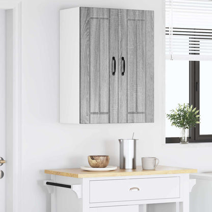 vidaXL Meuble de cuisine 2 pcs Sonoma gris 30 x 31 x 80 cm Bois d'ingénierie