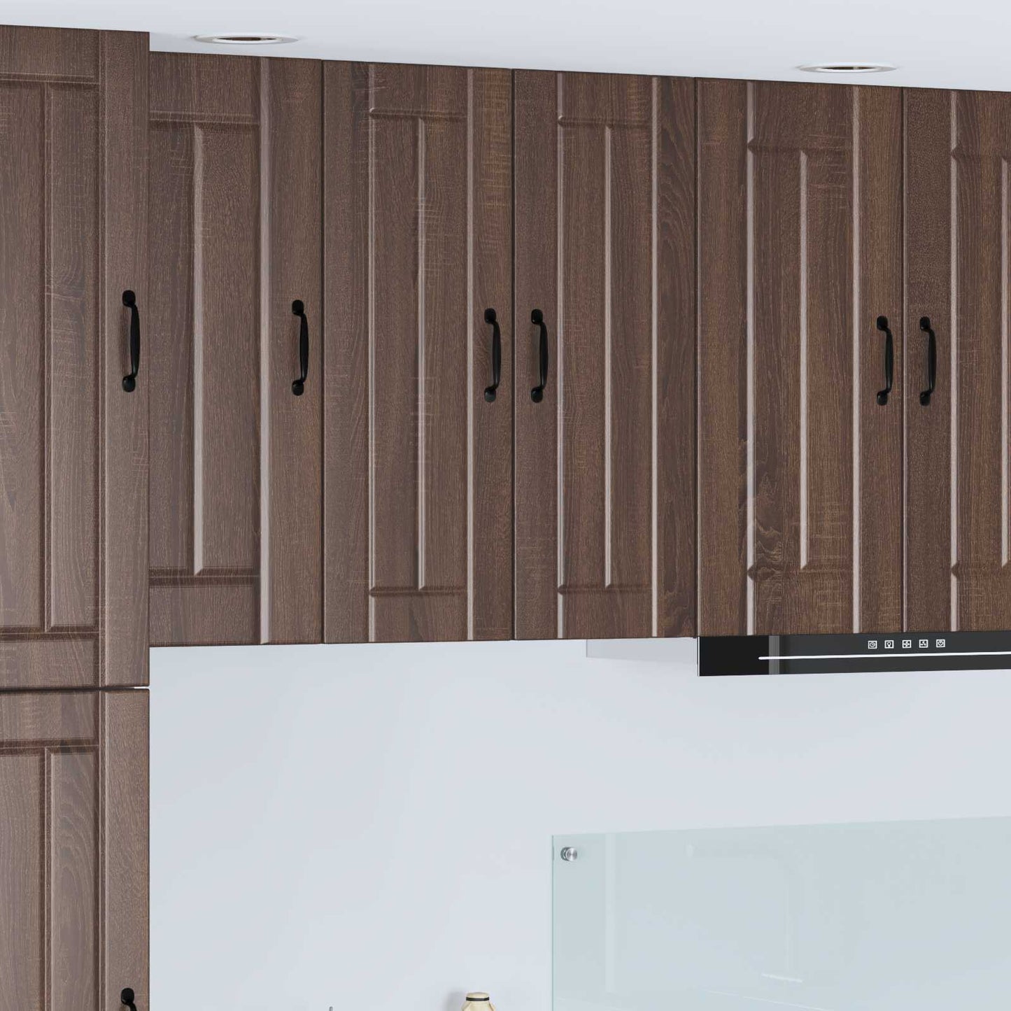vidaXL Meuble de cuisine 2 pcs marron aspect chêne 30 x 31 x 80 cm