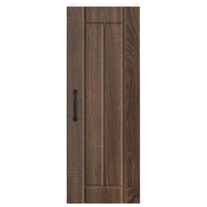 vidaXL Meuble de cuisine 2 pcs marron aspect chêne 30 x 31 x 80 cm