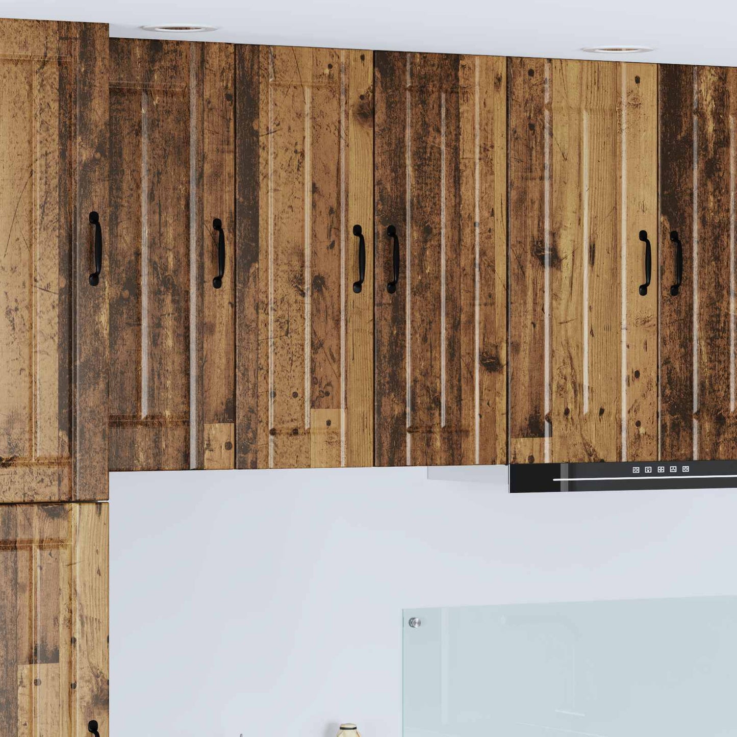 vidaXL Küchenschrank 2 pcs Altholz 30 x 31 x 80 cm Holzwerkstoff