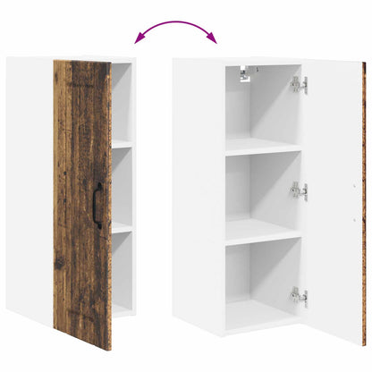 vidaXL Küchenschrank 2 pcs Altholz 30 x 31 x 80 cm Holzwerkstoff