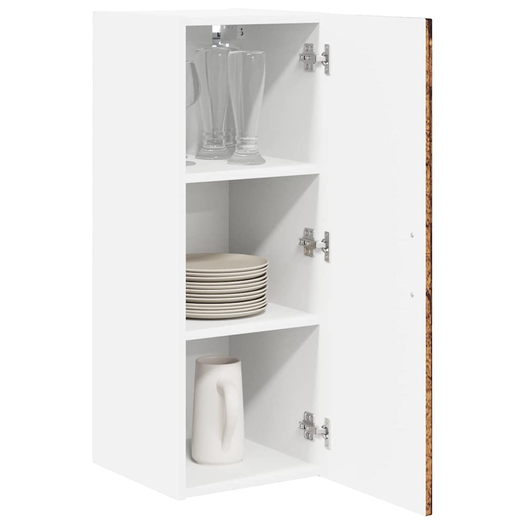 vidaXL Küchenschrank 2 pcs Altholz 30 x 31 x 80 cm Holzwerkstoff