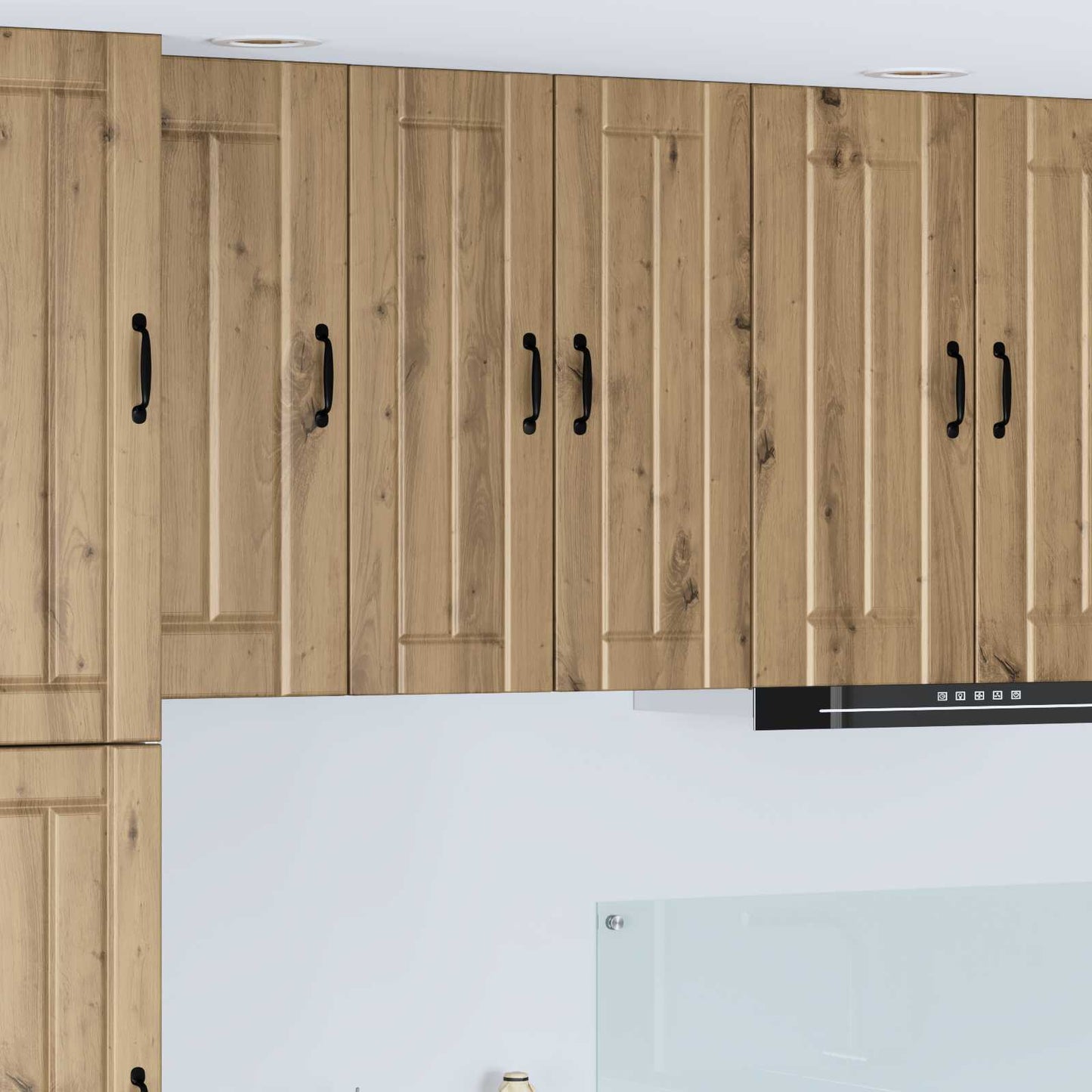 vidaXL Meuble haut de cuisine 2 pcs Chêne artisan 30 x 31 x 80 cm Bois d'ingénierie