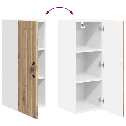 vidaXL Meuble haut de cuisine 2 pcs Chêne artisan 30 x 31 x 80 cm Bois d'ingénierie