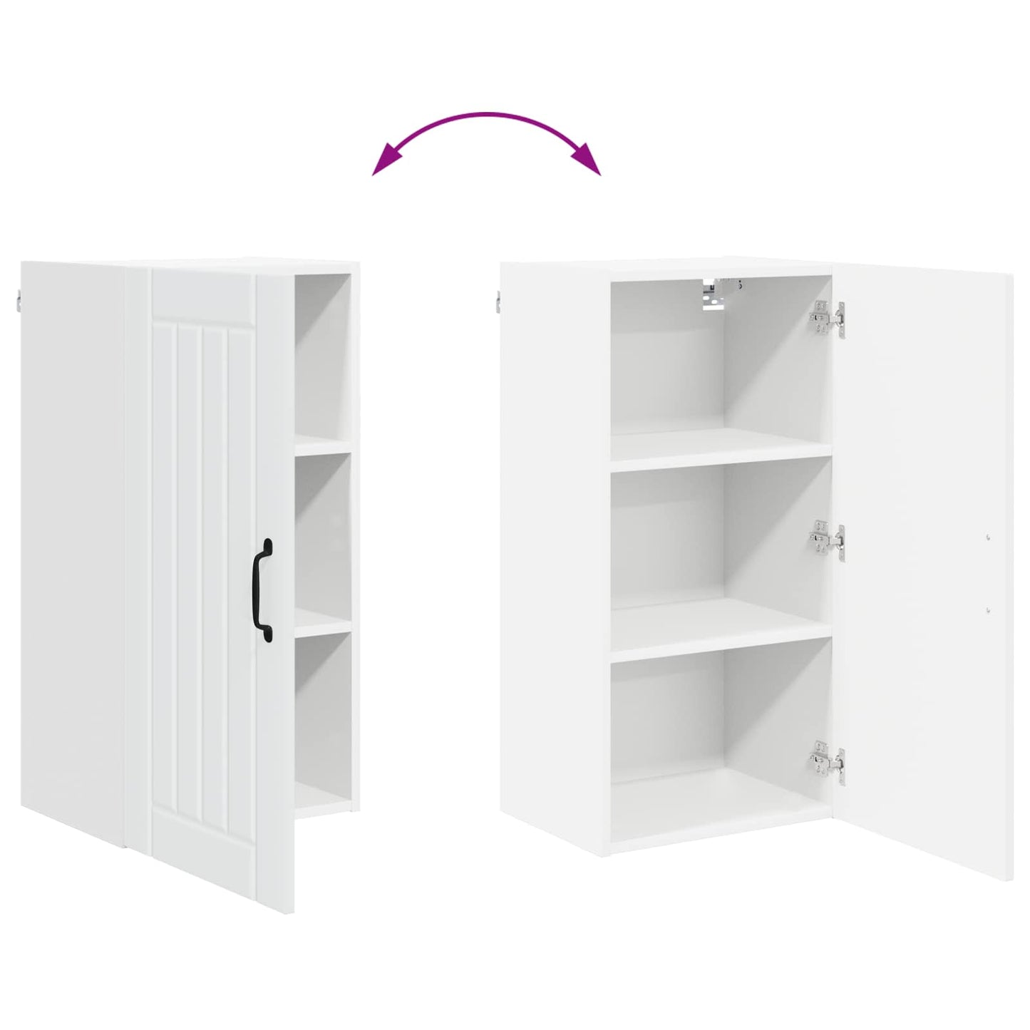 vidaXL Küchenschrank Weiß 40 x 31 x 80 cm Holzwerkstoff