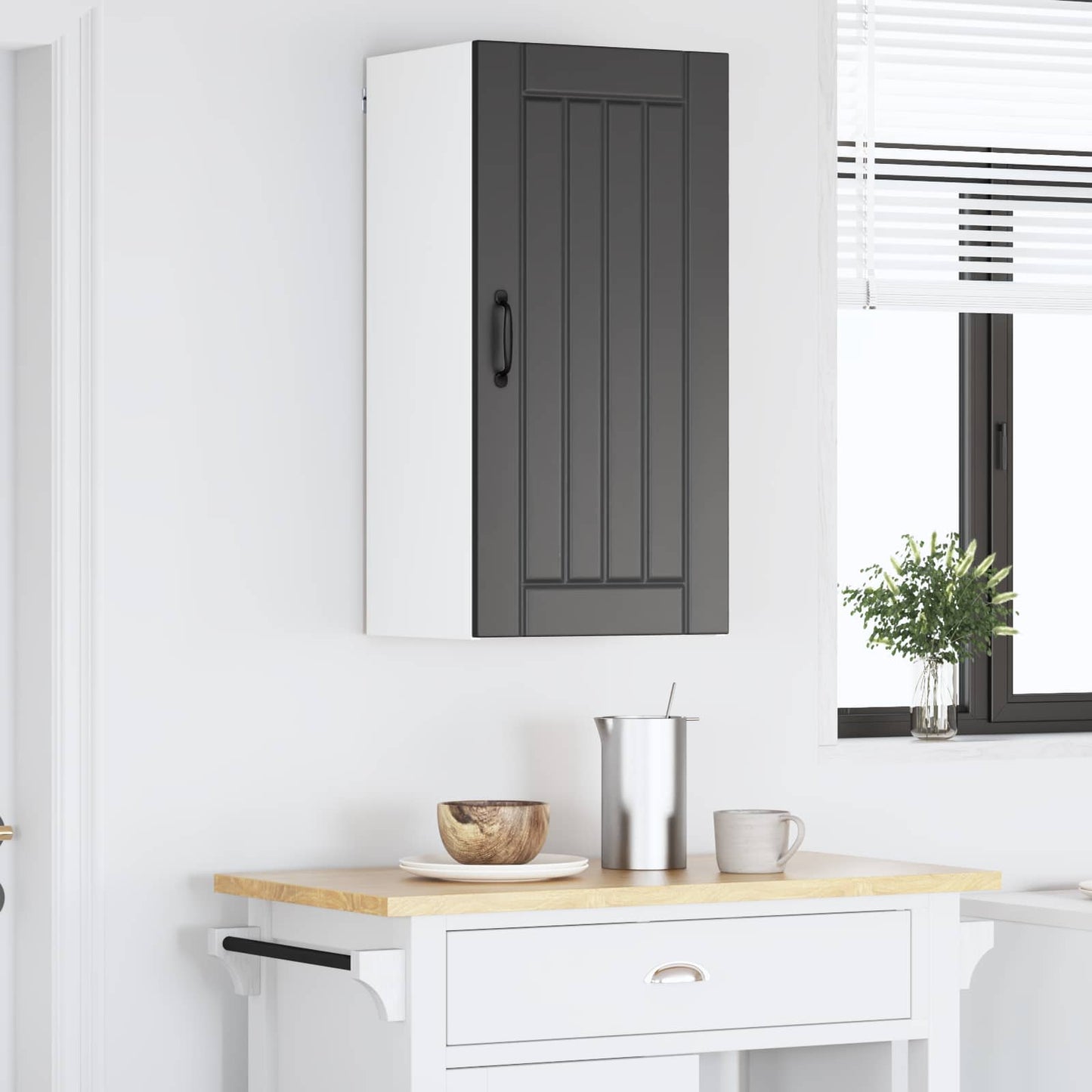 vidaXL Küchenschrank Schwarz 40 x 31 x 80 cm Holzwerkstoff