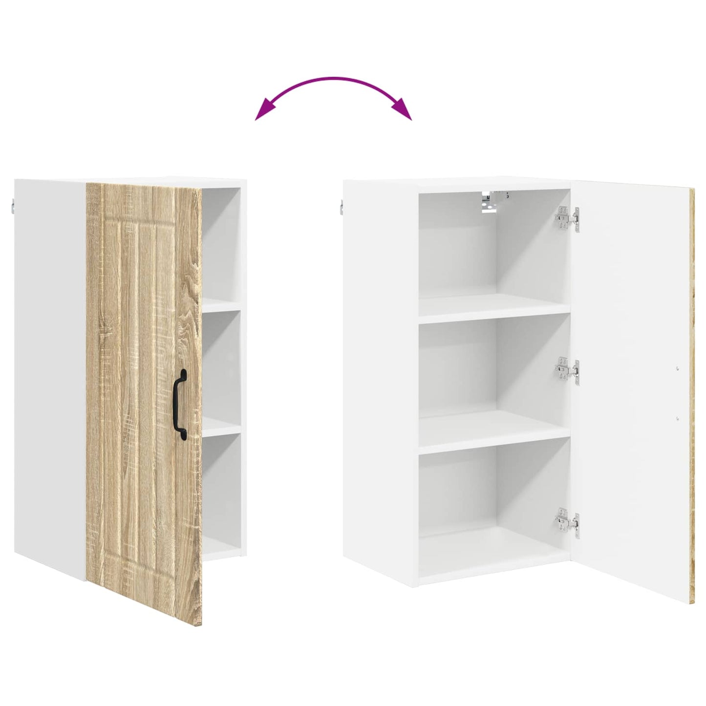 Küchenschrank Sonoma-Eiche 40 x 31 x 80 cm Holzwerkstoff