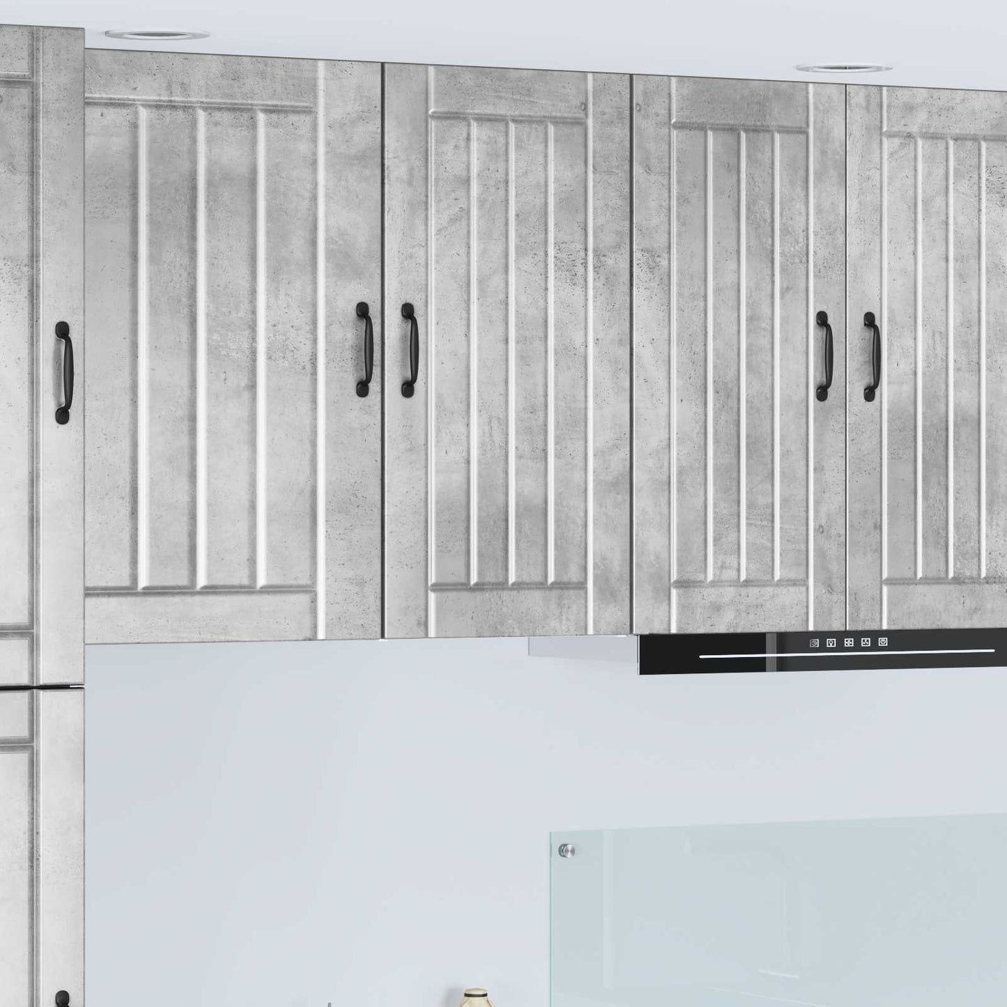vidaXL Meuble haut de cuisine gris béton 40 x 31 x 80 cm, bois d'ingénierie