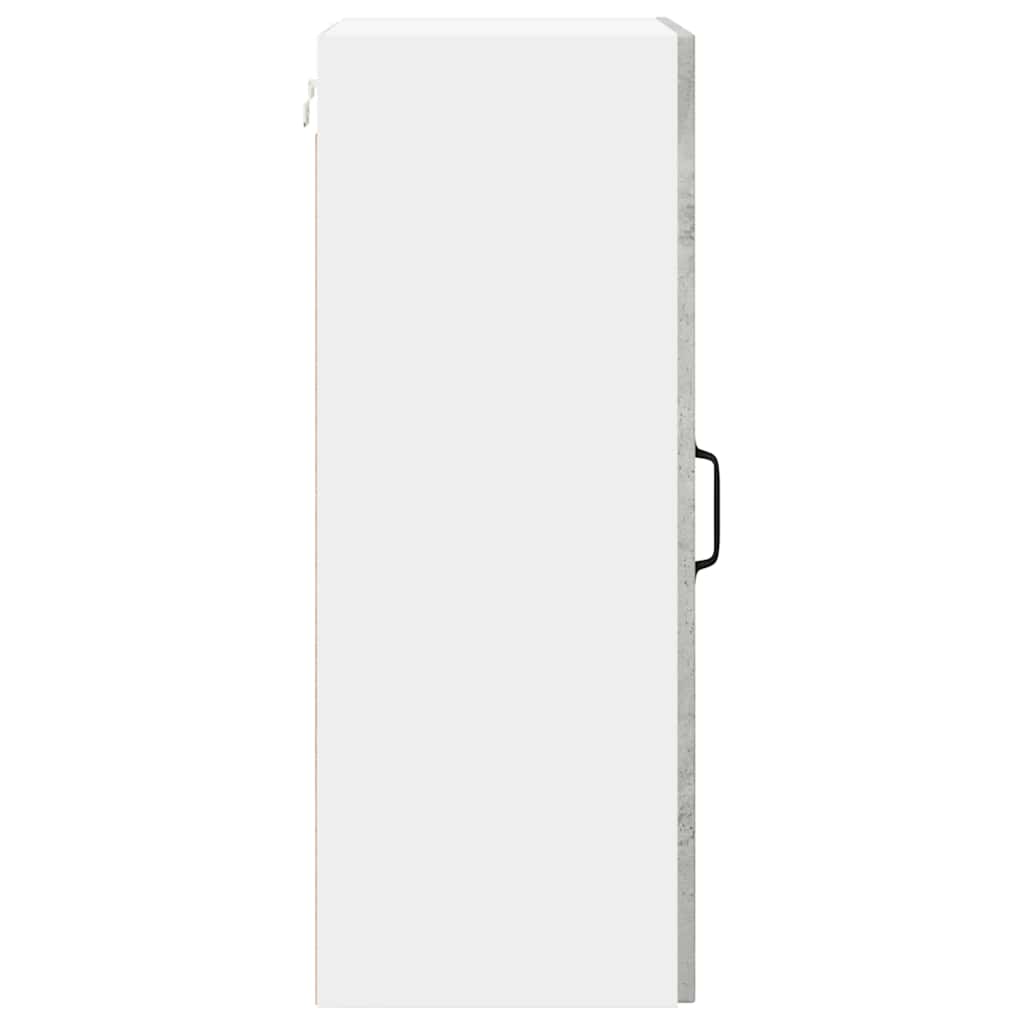 vidaXL Meuble haut de cuisine gris béton 40 x 31 x 80 cm, bois d'ingénierie
