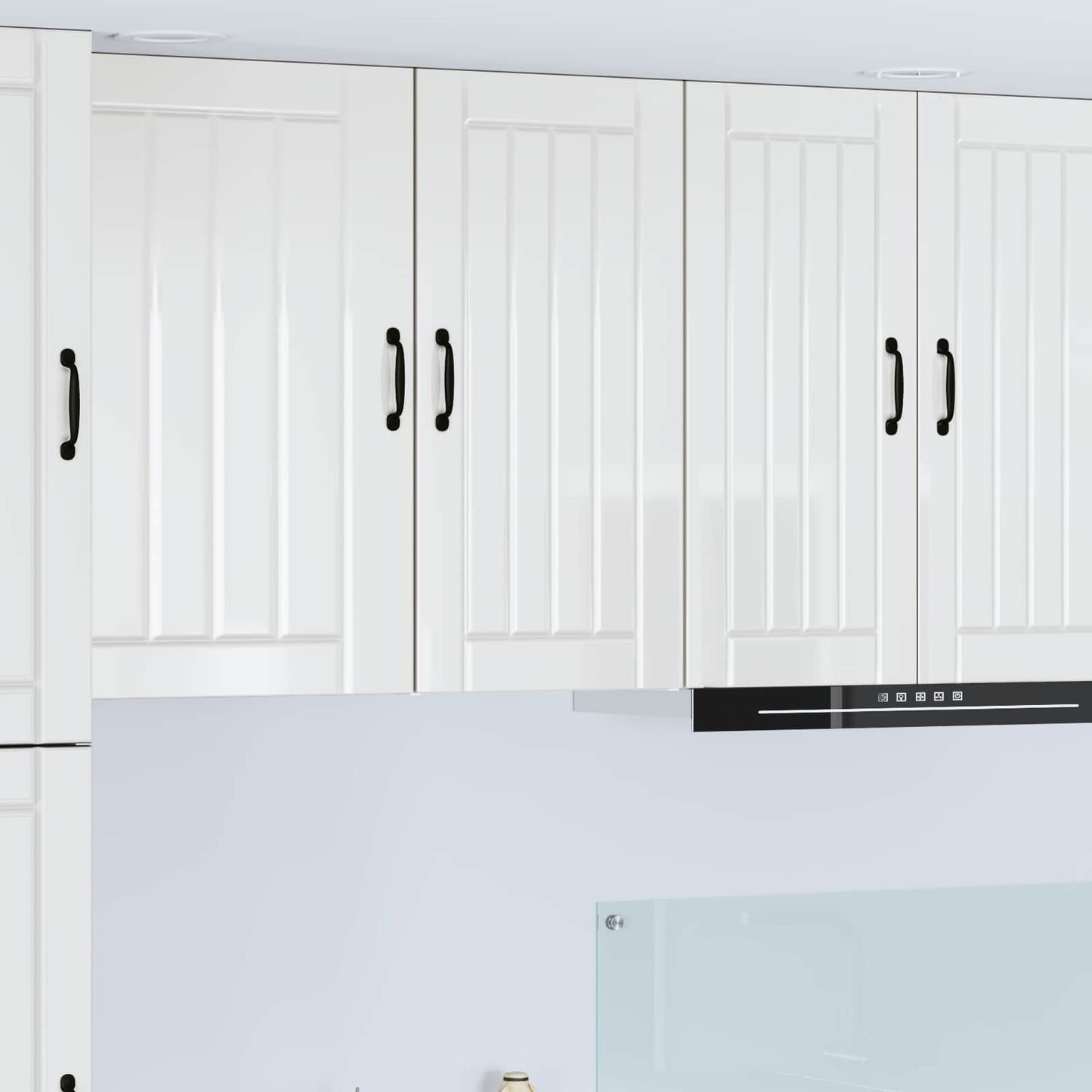 vidaXL Meuble Haut Cuisine Blanc Brillant 40 x 31 x 80 cm Bois d'ingénierie
