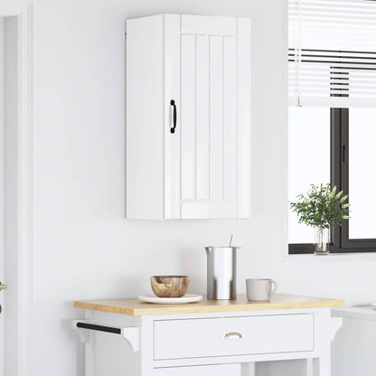 vidaXL Meuble Haut Cuisine Blanc Brillant 40 x 31 x 80 cm Bois d'ingénierie